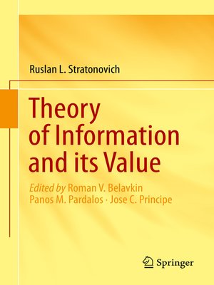 cover image of Theory of Information and its Value